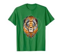 Punjabi Singh Sikh Khanda Lion Sikhism T-Shirt, Men, Kelly Green, Medium