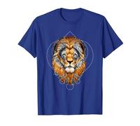 Punjabi Singh Sikh Khanda Lion Sikhism T-Shirt, Men, Royal Blue, X-Large