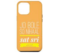 Punjabi T-Shirt | Jo Bole So Nihaal Sat Sri Akal Case for iPhone 12 Pro Max