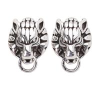 Punk Animal Ear Studs, Wolf Head Cartilage Earrings for Women | Punk Animal Ear Studs, Gothic Earrings, Minimalist Earrings, Unisex Jewelry Women Men