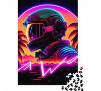 Punk Astronaut1 1000 Pieces Puzzles Wooden Puzzle for Teenager Funny Jigsaw Puzzles 1000pcs (75x50cm)