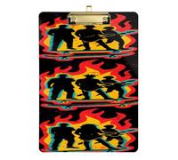 Punk Band Cool Acrylic clipboard Waterproof for 5th Grade Classroom Essentials for Teachers Tabla para escribir Size 9 x 12