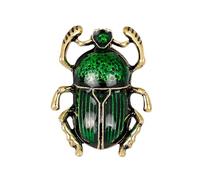 Punk Beetle Bedbug Insect Brooch Pin Unique Enamel Beetles Lapel Pin Badges for Hat Bag Pants, Zinc, no gemstone