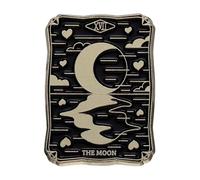 Punk Black Tarot Enamel Pin with Sun, Moon, Bird, Lion, Star, Judge and Death, Normal, Non-precious metal