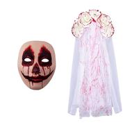Punk Bride Headwear Flower Headband Veil For Halloween Parties Masquerades Day Of The Death Bridal Costume Bridal Costume Veil