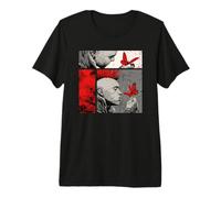 Punk & Butterfly - Comic Style Rebellion Meets Softness Premium T-Shirt