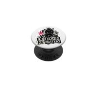 Punk Cat Nine Lives No Masters Mohawk Anarchy PopSockets Adhesive PopGrip
