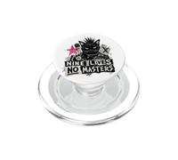 Punk Cat Nine Lives No Masters Mohawk Anarchy PopSockets PopGrip for MagSafe