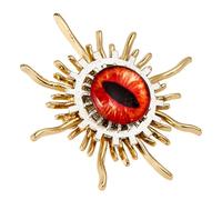 Punk Charm Devil Eye Badge Pin Alloy Brooch Retro Jewelry for Coat Scarf Hat Decoration Punk Devil ' s Eye Brooch