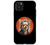 Punk Chihuahua Mohawk Motorcycle Jacket Treat Bone Rock Dad Case for iPhone 11 Pro Max