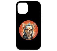 Punk Chihuahua Mohawk Motorcycle Jacket Treat Bone Rock Dad Case for iPhone 12/12 Pro