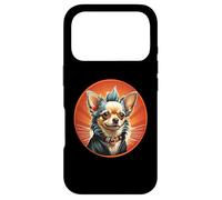 Punk Chihuahua Mohawk Motorcycle Jacket Treat Bone Rock Dad Case for iPhone 17 Pro