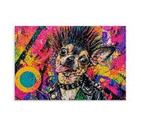 Punk Chihuahua Pop Canvas Poster for Home Decor Gift | Unframe-style, Multiple sizes, Multiple frame styles, Wall Art, Decor Paintings, Office Decor