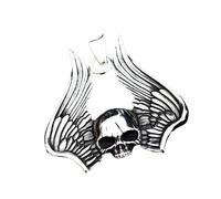 Punk Devil Skull Men's Pendant Necklace Unique Design Wing Skull