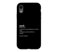 Punk Dictionary Trait Definition Subculture Anarchist Case for iPhone XR
