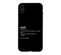 Punk Dictionary Trait Definition Subculture Anarchist Case for iPhone XS Max