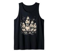 Punk Duck Spiked Collar Vintage Rock Rocker Duck Mohawk Tank Top