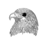 Punk Eagle Head Brooch Pin for Women Men Minimalist Bird Animal Tie Lapel Shawl Pins Clip Sweater Hat Dress Suit Badges Jackets Brooches Fashion Jewelry Clothes Accessories, S, Metal, no gemstone