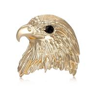 Punk Eagle Head Brooch Pin for Women Men Minimalist Bird Animal Tie Lapel Shawl Pins Clip Sweater Hat Dress Suit Badges Jackets Brooches Fashion Jewelry Clothes Accessories, S, Metal, no gemstone