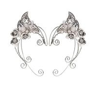Punk Ear Hook Earrings Non Piercing Ear Hook Cuff Wrap Clip Earring for Women Fairy Cosplay Costume Jewelry Cuff Earrings for Women Non-piercing