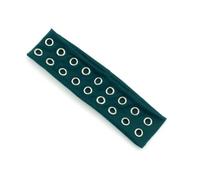 Punk Elastic Headband with Hollow Eyelets Wide Elastic Headband for Adult Teens Music Festival and Streetwear Elastic Headband