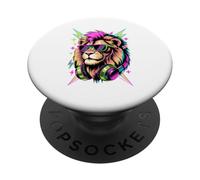 Punk Era Style Lion Sunglasses Lions PopSockets Adhesive PopGrip