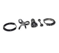 Punk Fashion Cold Heart Bow Ear Cartilage Student Permanent Element22 Steel Jewellery Dark Sparkling Crystal Plan Cold Heart Bow Ear Chain