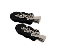 Punk Flat Clip Hairpin Barrettes Casual Floral Duckbill Clip Headwear Bunches Clips 2000s Trendy Photo Props Vintage Hair Clips for Women