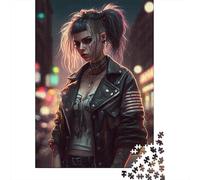 Punk Girl (20) Puzzle for Adults And Teenagers 1000 Pieces Paper Puzzles for Teenagers Gifts Brain Teaser Game 1000pcs (38x26cm)