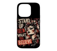 Punk Girl 90s Distressed Grunge Vintage Case for iPhone 14 Pro