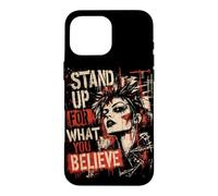 Punk Girl 90s Distressed Grunge Vintage Case for iPhone 16 Pro Max