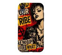 Punk Girl Find Your Tribe Quote Grunge Distressed Graphic Case for iPhone XR