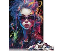 Punk Girl No11 500 Pieces Jigsaw Puzzles for Adults | Puzzles 500 Piece for Adults Teens Puzzle | Puzzles | Gifts 500pcs (52x38cm)