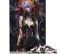 Punk Girl No4 Jigsaw Puzzles for Adults 500 Pieces, Jigsaw Puzzles Adult Intellective Educational Toy DIY Puzzles 500pcs (52x38cm)