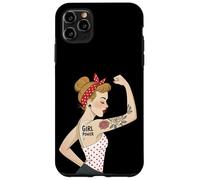 Punk Girl Power Feminist Retro Art Rosie Riveter Tattoo Case for iPhone 11 Pro Max