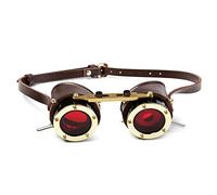 Punk Goggles Steampunk Industrial Retro Goggles Halloween Gothic Goggles Dark Costume Accessories (Color : Brown, Size : One size)