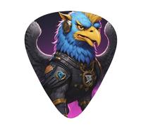 Punk Griffin printed guitar picks, 12-piece set with thin, medium, and thick styles, comes with a storage case