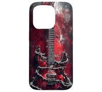 Punk Grunge Electric Guitar Art Case for iPhone 15 Pro