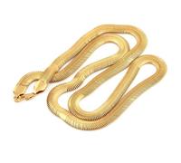 Punk Hip Pop Rock Kpop Rapper Unisex Copper Snake Chain Necklace Jewelry