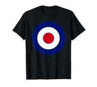 Punk is NOT Dead Mod Target T-Shirt - Men's & Women's Unisex-Adults - Blue - Small - Short Sleeve - Target/Bullseye - Spring