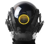 Punk LED Mask, Eye Of The Abyss Design, Techwear Cosplay Accessory, Perfect For Halloween Parties And Themed Events (Yellow)