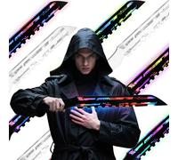 Punk LED Tactical Knife - 22" Futuristic Neon Blade Perfect for Halloween Cosplay, Compatible with Sci-Fi Masks & Punk Mask