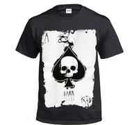 Punk Metal Rock Funny Jokes Celtic Tribal Skull Star War Darth Vader T Shirt Tee (Ace of Spades, L)