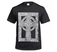 Punk Metal Rock Funny Jokes Celtic Tribal Skull Star War Darth Vader T Shirt Tee (Celtic Cross, L)