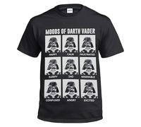 Punk Metal Rock Funny Jokes Celtic Tribal Skull Star War Darth Vader T Shirt Tee (Moods, S)