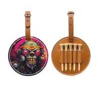 Punk Monkey Brown Golf tee Storage Bag - Easy to Carry Around and More efficient in Playing Golf
