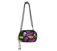 Punk Peach Black Skulls Rock Mini Crossbody Bags Women Trendy with Adjustable Strap Small Shoulder Bag Go shopping