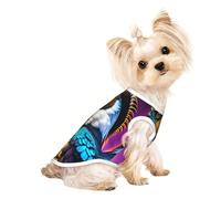 punk portrait ram skull. Pet Breathable Sleeveless T-shirt M for Small Dogs and Cats Soft, Lightweight, Stylish