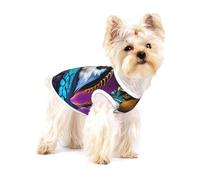 Punk Portrait Ram Skull. Small Pet Cotton Shirts Medium - Breathable, Soft, Comfortable and Stylish for Daily Wear