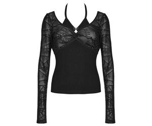 Punk Rave Daily Life Gothic Cobweb 2-Piece Halter Top